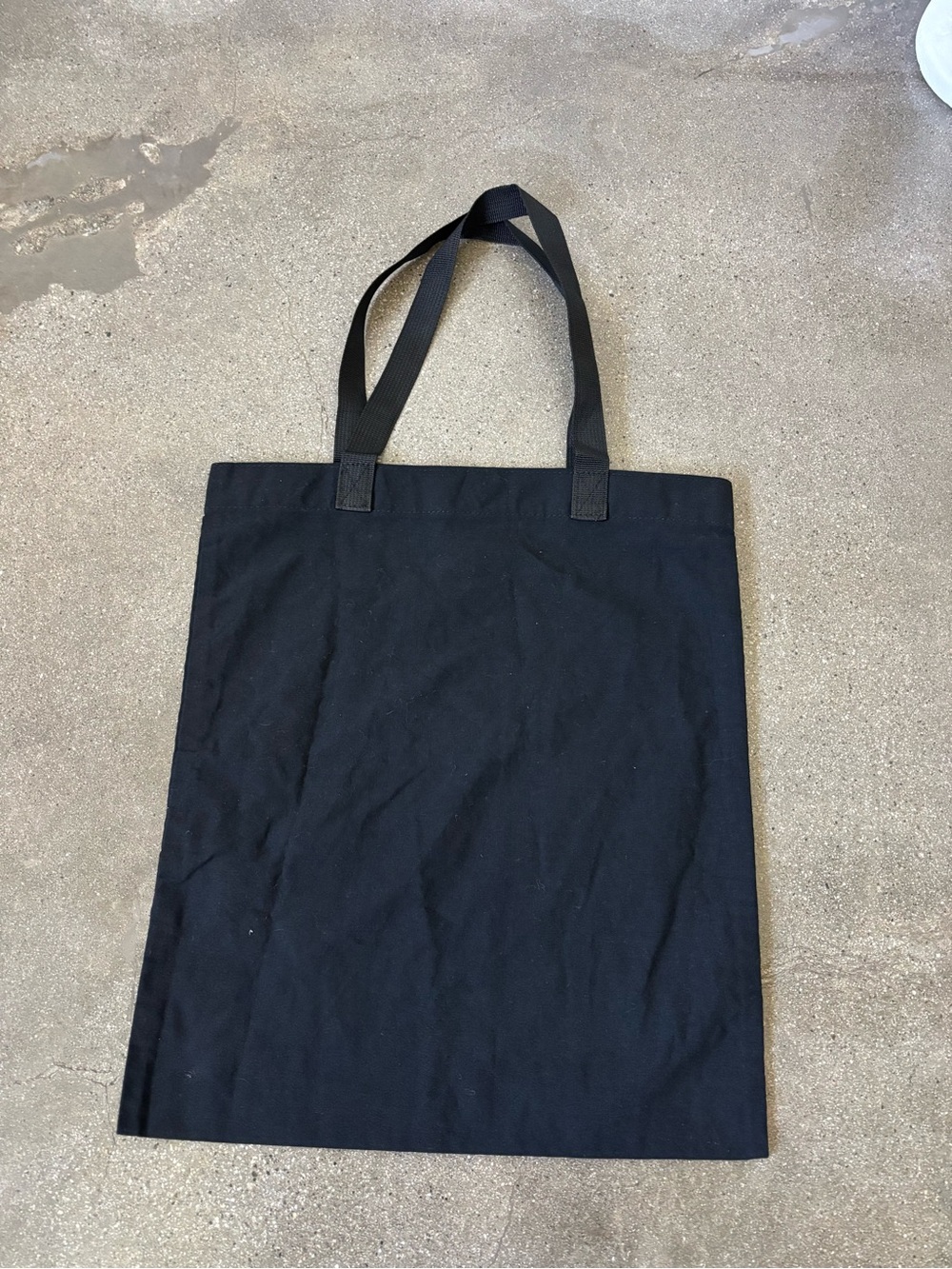 Anine Bing Black Canvas Logo Tote Bag - Picture 6 of 7